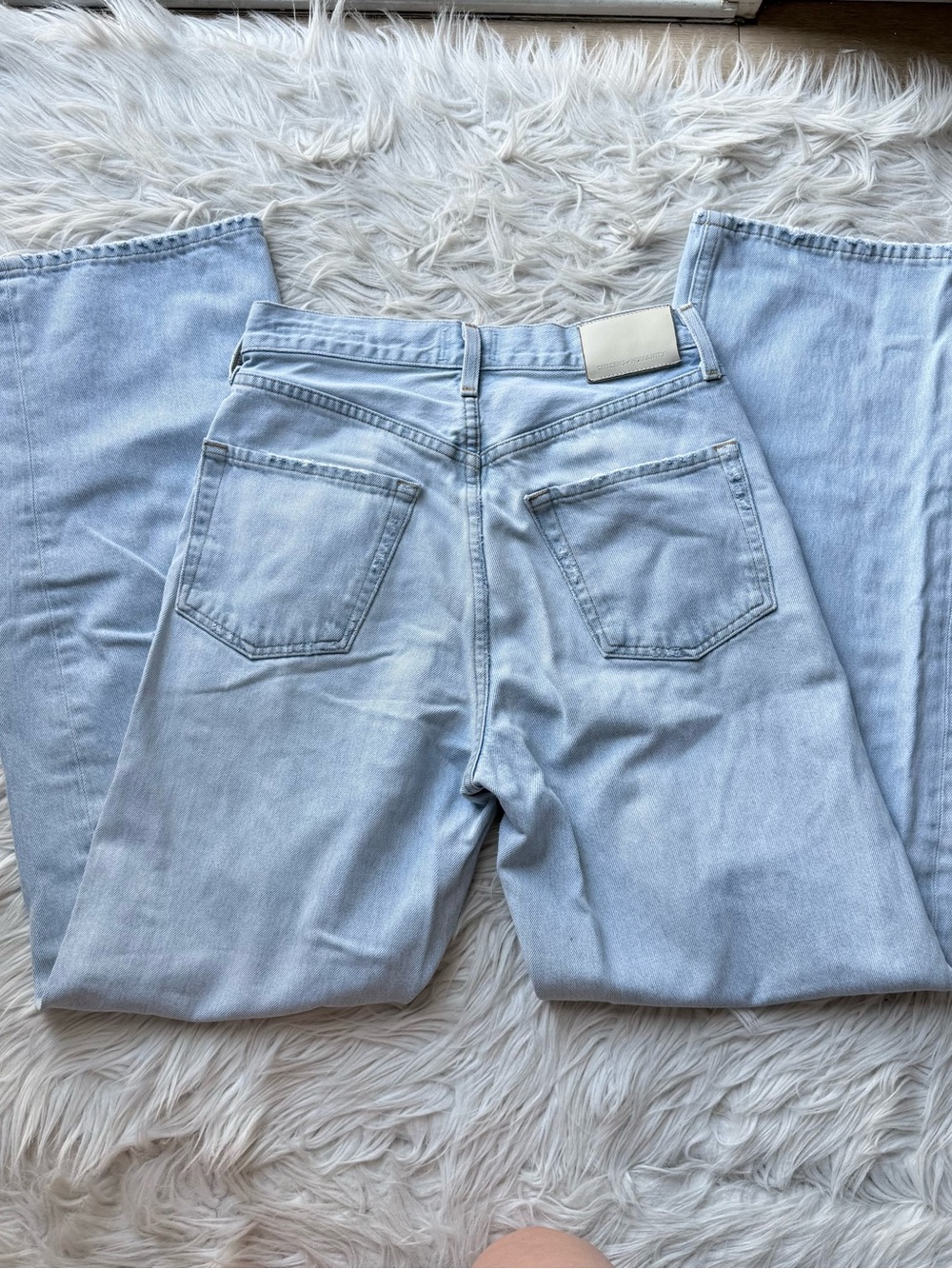 Citizens of Humanity COH Ayla Denim Jeans 24 Light Wash Baggy Wide Leg - Picture 3 of 16